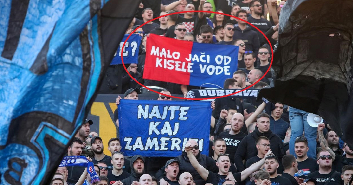 FOTO Bad Blue Boysi napravili poseban transparent samo za gostovanje na Poljudu