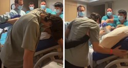 Tata se onesvijestio prisustvujući rođenju svog djeteta, video postao viralan