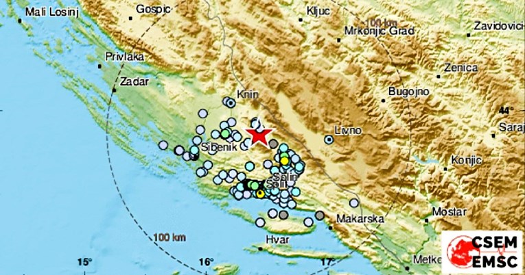 Potres jačine 3.2 u Dalmaciji, jako se osjetio u Splitu: "Cijela se kuća zatresla"
