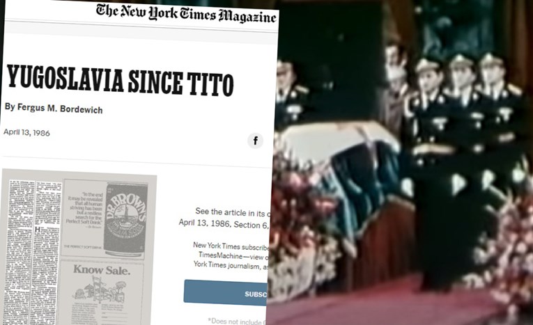 Pročitajte veliki članak New York Timesa iz 1986. o Jugoslaviji nakon Tita