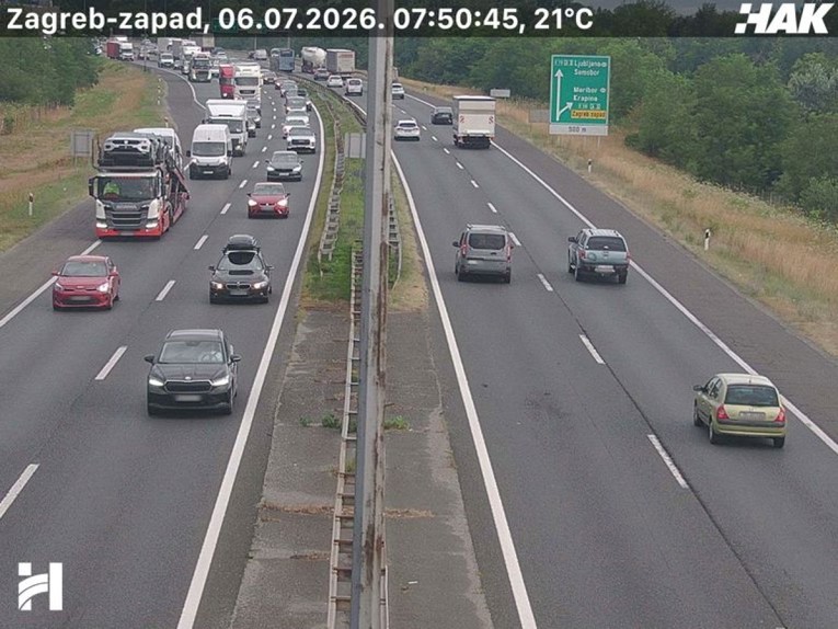 Gužve na autocestama kod Zagreba, na A2 kolona od 5 kilometara