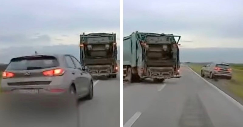 Pogledajte seljačinu na cesti kod Osijeka. Skoro se zabio u kamion