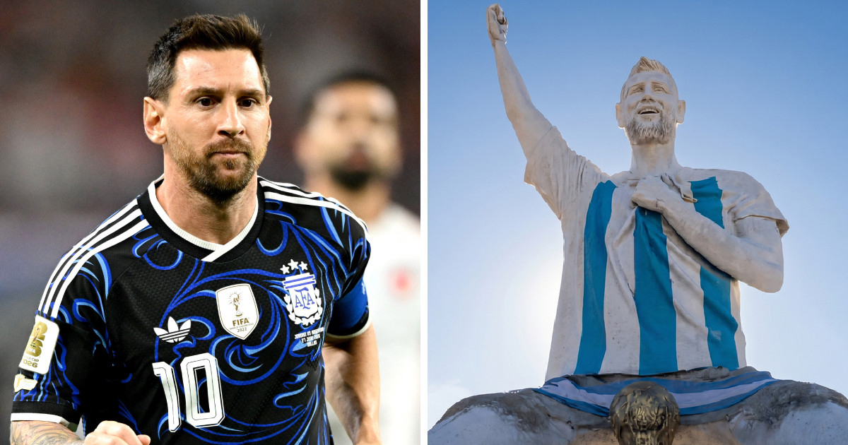 Umjetnik koji je izradio Messijev kip odgovorio na kritike zbog položaja trofeja