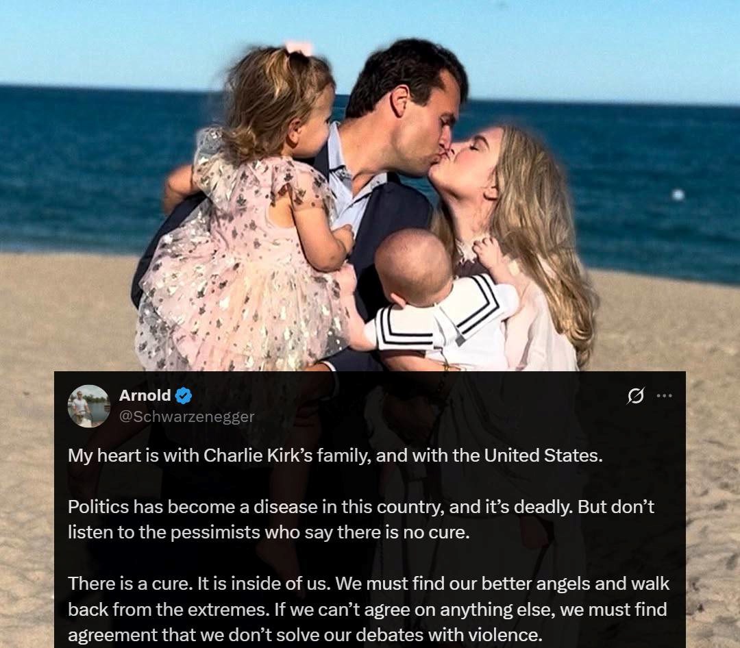 Nakon ubojstva Charlieja Kirka oglasili se Schwarzenegger, Duhamel, Mandy Moore...