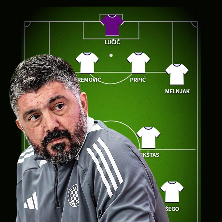 Ovo je vjerojatni sastav Hajduka za Istru. Gattuso će promijeniti četiri igrača