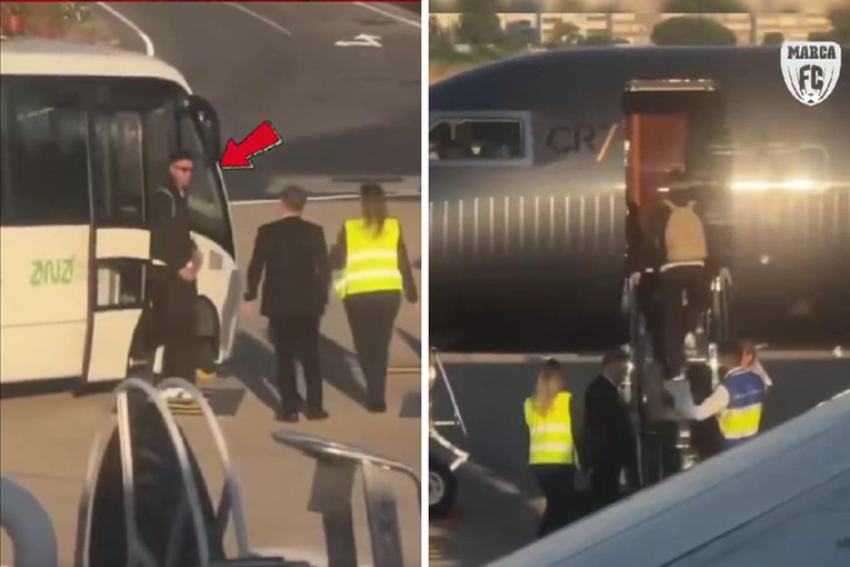 Ronaldo se nije sa suigračima vratio u Portugal. Letio je privatnim avionom