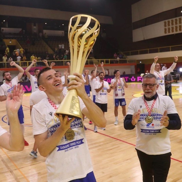 Košarkaši Zadra osvojili treći uzastopni naslov prvaka Hrvatske