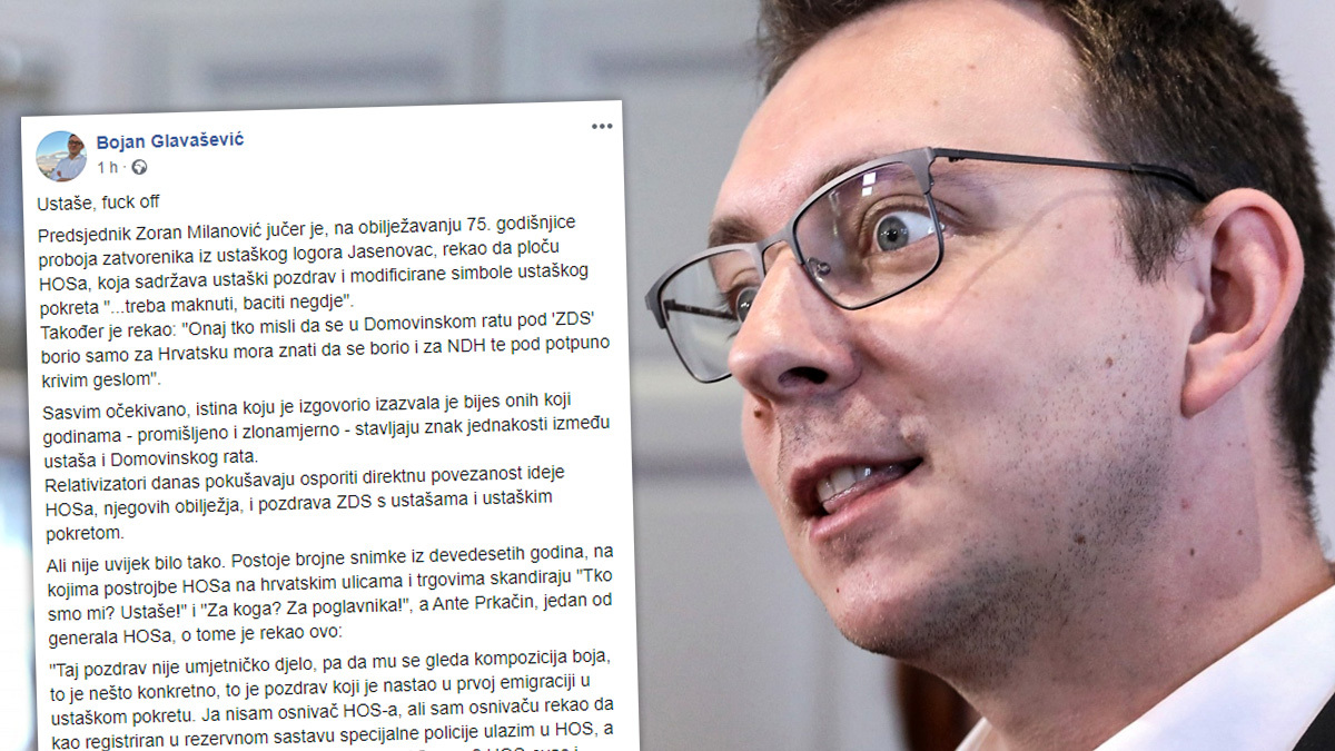 Glavašević komentirao Milanovićevu izjavu o ZDS-u, spomenuo i očeve riječi o HOS-u