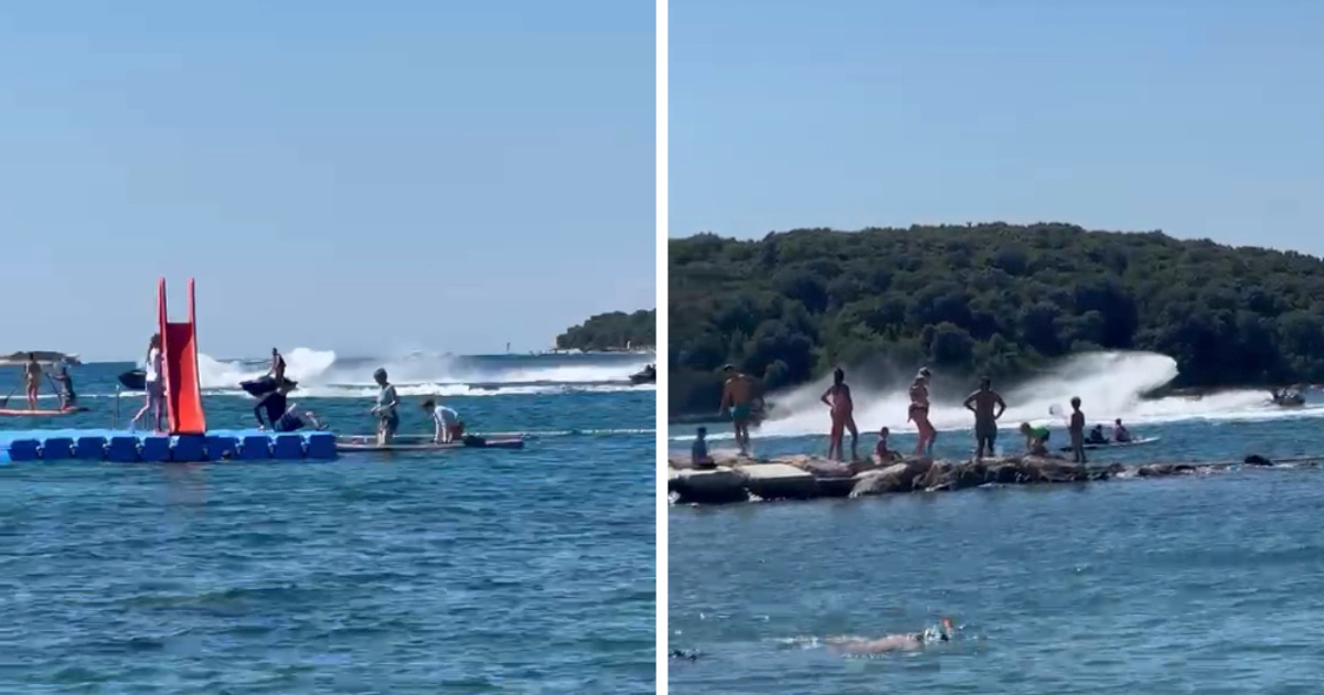 VIDEO Jet-skijevima divljaju par metara od kupača u Istri