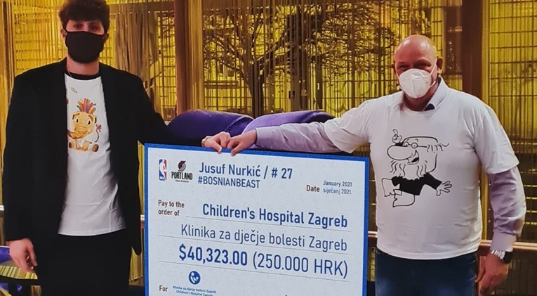 Bosanska NBA zvijezda donirala 250 tisuća kuna za Klaićevu bolnicu u Zagrebu