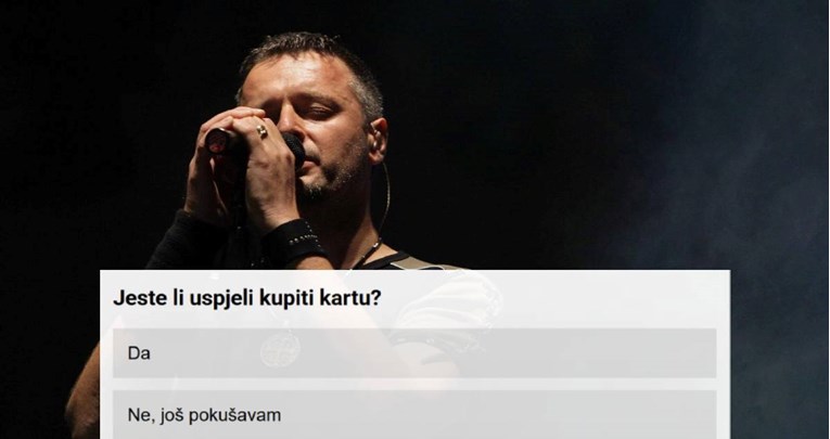 ANKETA Jeste li uspjeli do karte za Thompsonov koncert na Hipodromu?