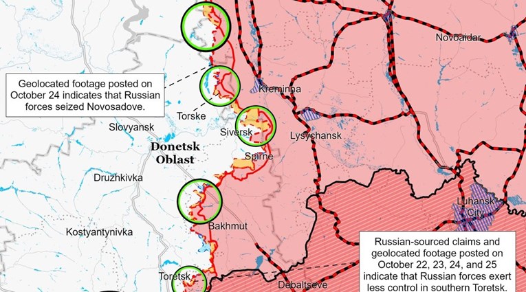 Objavljene karte. Rusi napreduju na sedam fronti. Glavna Putinova operacija tek kreće