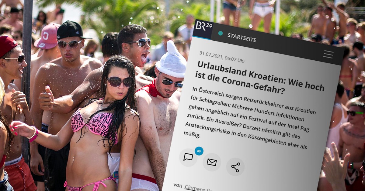 Bavarska televizija: Austrijanci tvrde da je Zrće žarište, Hrvati demantiraju