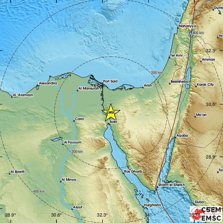 Potres magnitude 5.3 pogodio Egipat