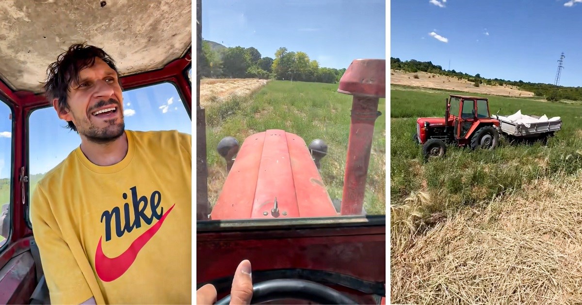 VIDEO Slavni srpski košarkaš vozi traktor i pjeva narodnjake