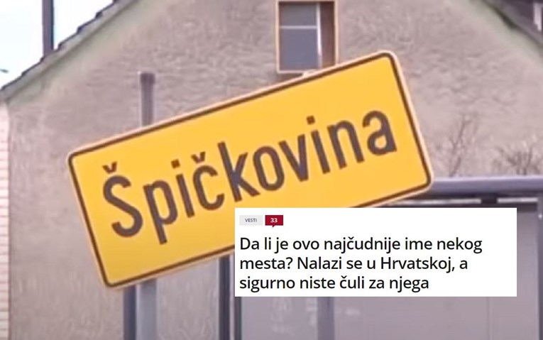 Srbi se čude naselju u Hrvatskoj: "Je li ovo najčudnije ime nekog mjesta?"