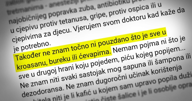 Širi se objava Željke Antunović: Ne znam što je u cjepivu, ali ni što je u bureku