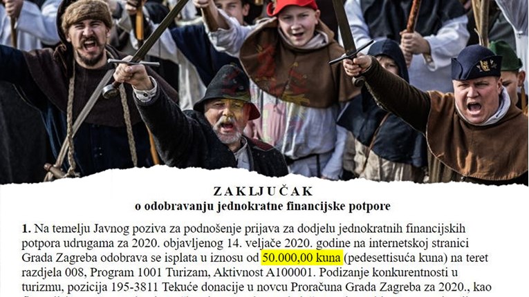 Bandić dao 50.000 kuna ljudima koji se igraju vitezova, vodi ih član njegove stranke
