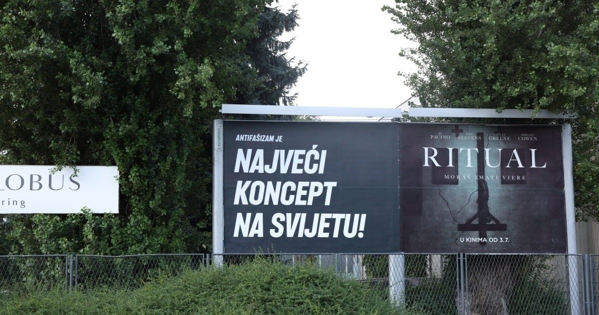 Tko su ljudi koji su postavili antifašističke plakate oko Hipodroma?