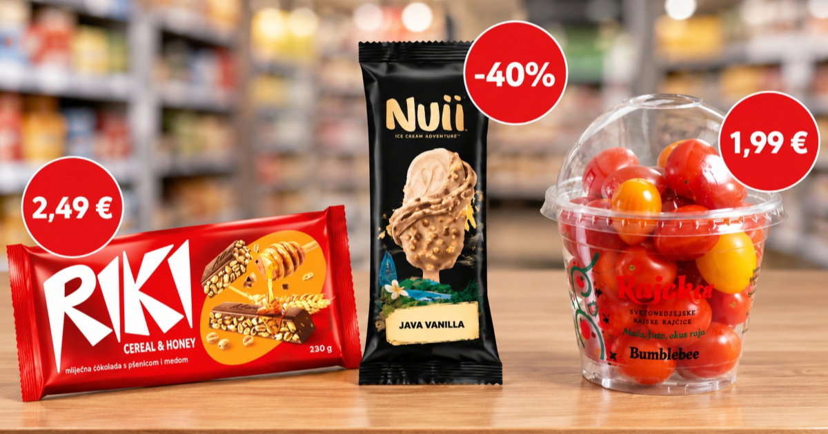 Novi tjedan, nove super akcije: Čokolada 2,49 €, rajčice 1,99 €, sladoled -40%