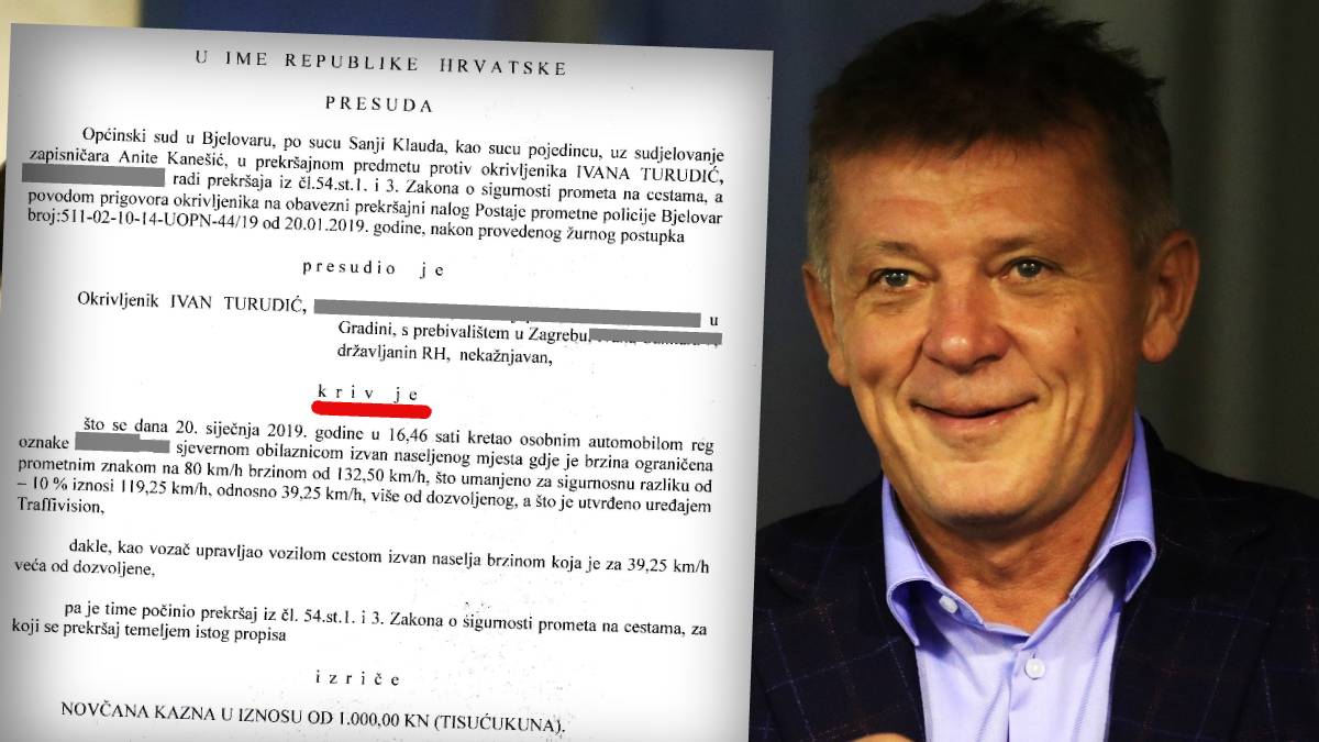 Pročitajte presudu Turudiću: Jurio pa se nije zaustavio policiji