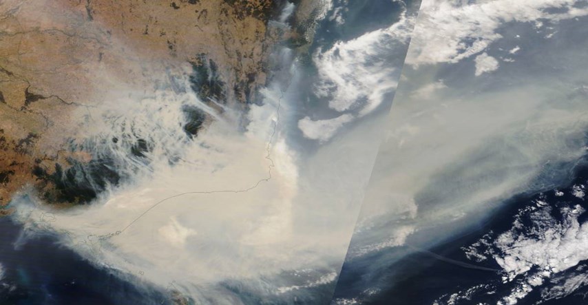 NASA: Dim iz australskih požara napravit će krug oko cijelog svijeta