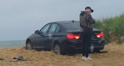 VIDEO Kakav pehist: BMW mu se zaglavio i zaključao dok je vozio unazad
