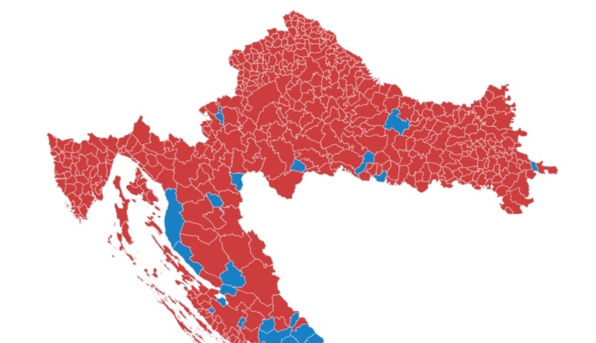 Pogledajte kako su glasali svi gradovi i općine