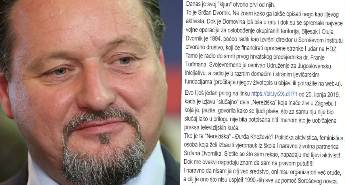 Kuščević paranoičnom objavom napao čovjeka: "Sjetite se što sam rekao..."