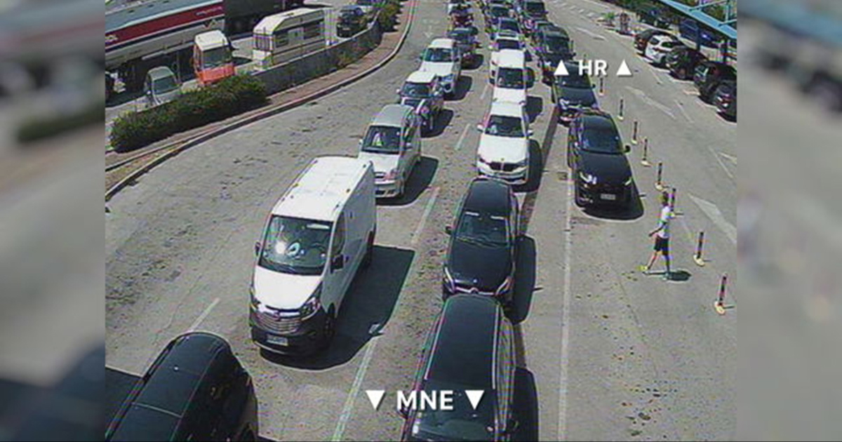Prometni kolaps na jugu Hrvatske. Problem je s crnogorske strane