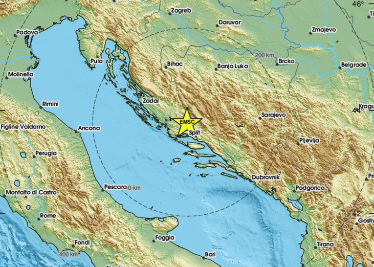 Potres od 3.1 kod Splita