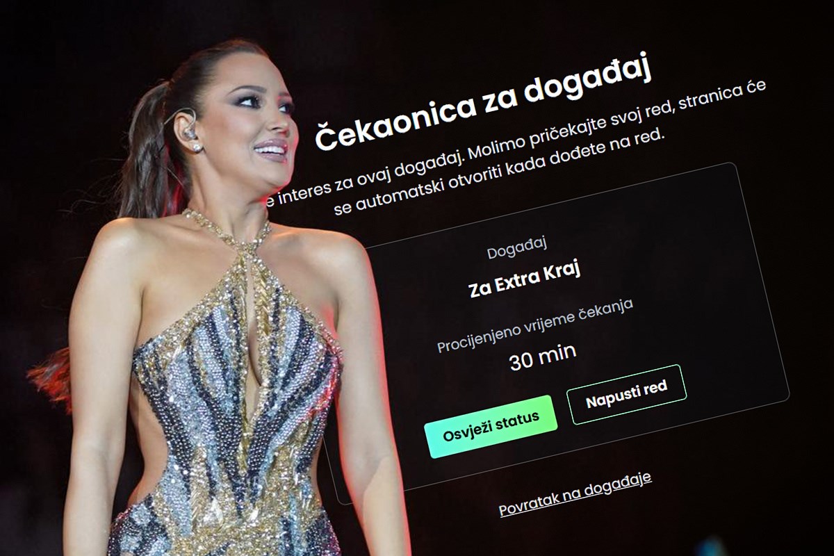 Na online ulaznice za Aleksandru Prijović u Zagrebu čeka se preko pola sata