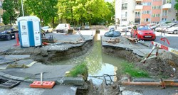 FOTO Poplava u Novom Zagrebu. Puknula cijev, više kvartova bilo bez vode