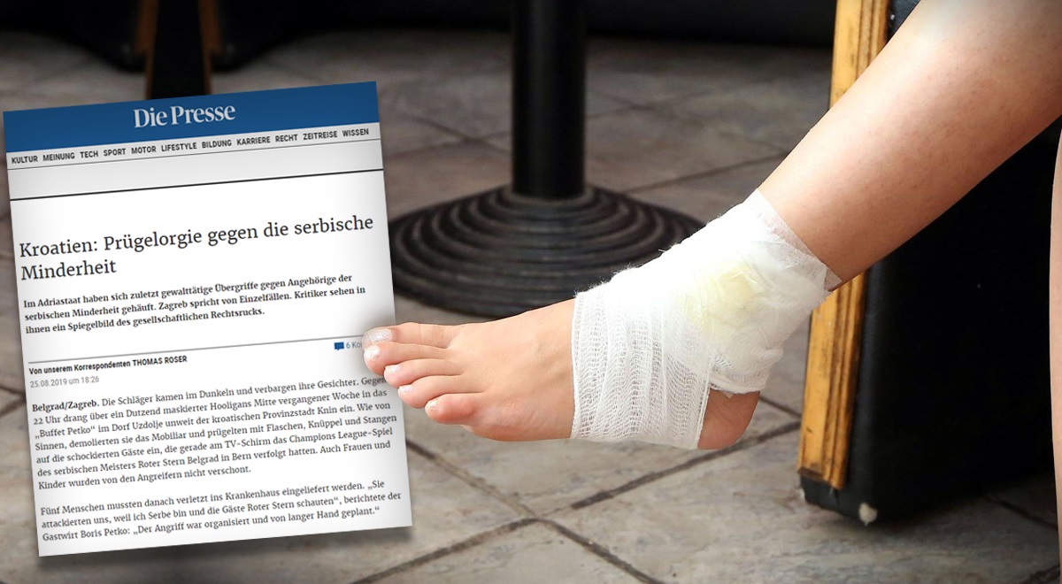 Austrijski list piše o "orgijama premlaćivanja Srba u Hrvatskoj"