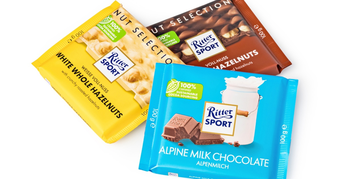 Ritter Sport mora mijenjati ambalažu. S čokolada nestaje poznata oznaka