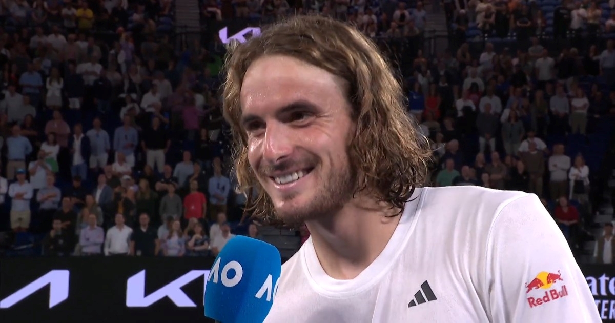 VIDEO Tsitsipas na Australian Open pozvao slavnu glumicu i oduševio gledatelje