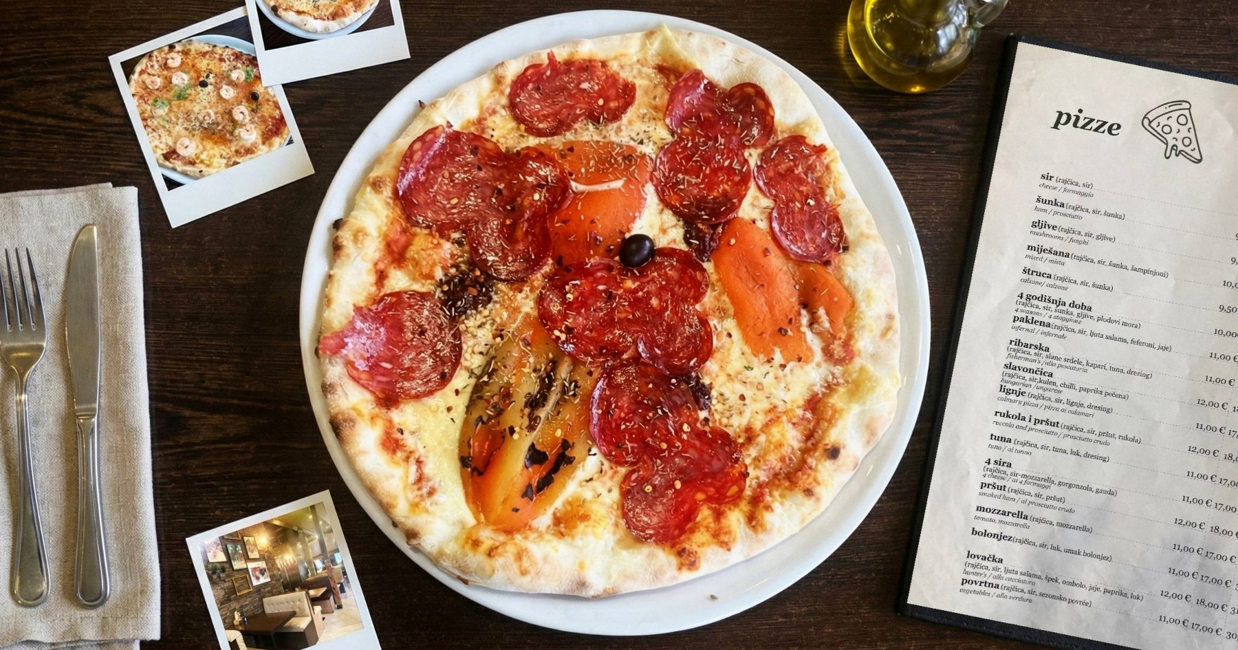 Posjetio sam pizzeriju koju sam prije često posjećivao, no nešto se promijenilo