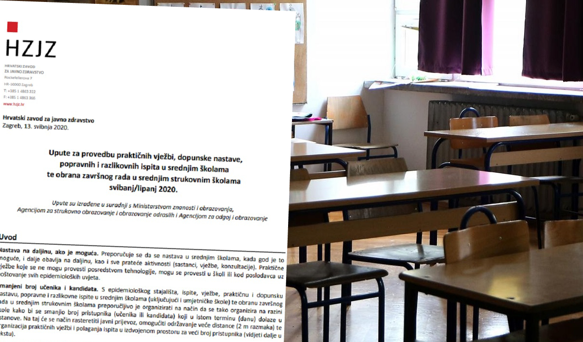 HZJZ objavio važne upute za srednje škole