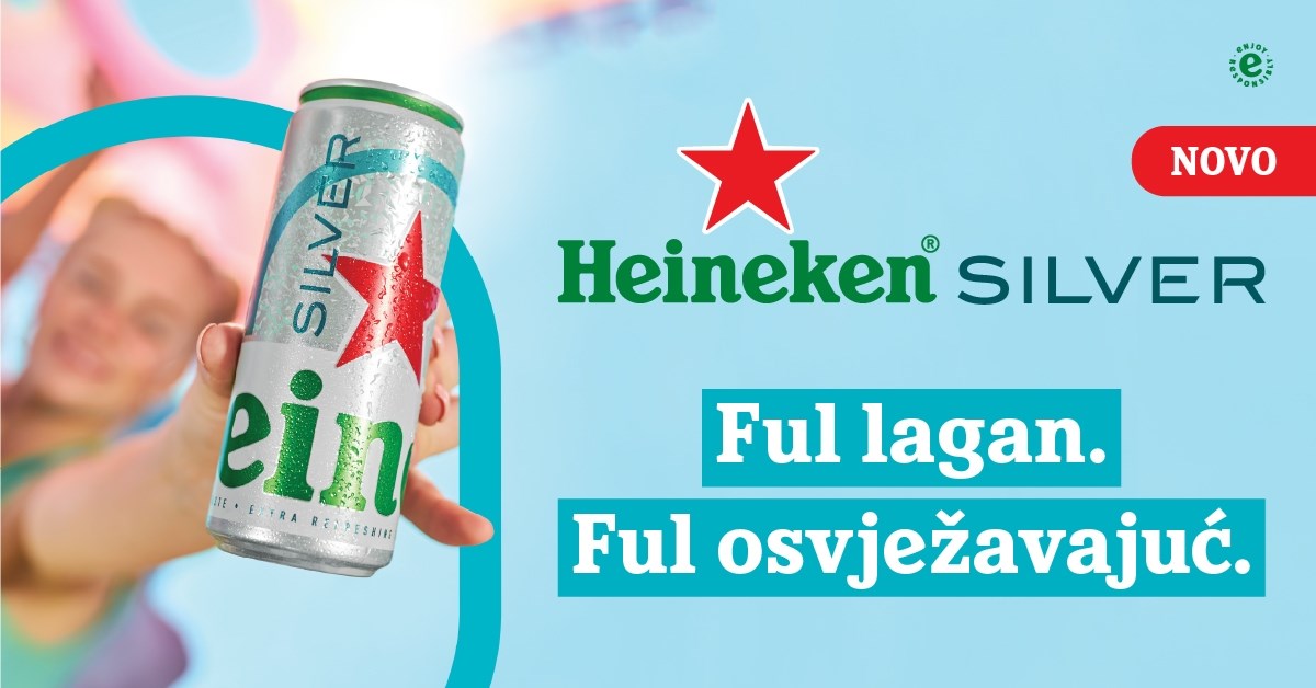 Stigao je HEINEKEN® SILVER – svjež, novi pogled na pivo