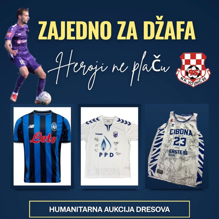 NK Vojnić prodajom dresova skuplja sredstva za igrača ozlijeđenog u prometnoj nesreći