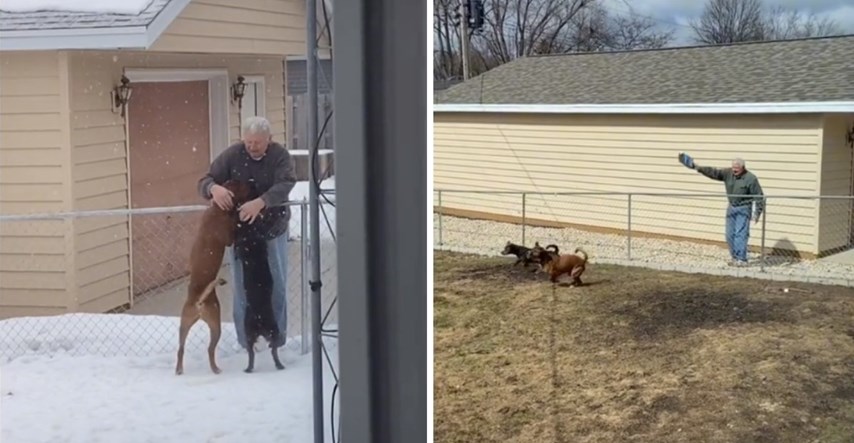 Snimka prijateljstva između dva psa i njihova susjeda oduševila ljude na internetu