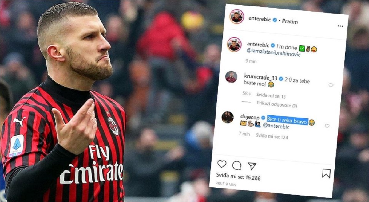 Rebić objavio fotografiju s Ibrahimovićem. Krunić: "2:0 za tebe, brate moj"