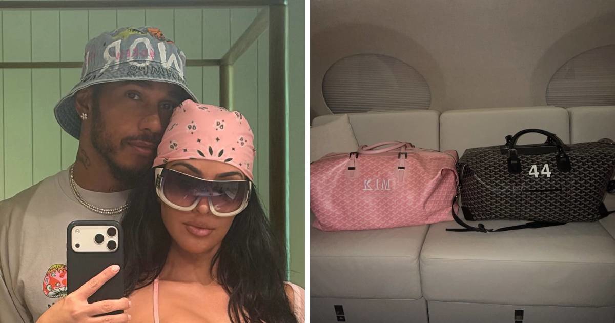 Kim Kardashian i Lewis Hamilton imaju čak i matching putne torbe