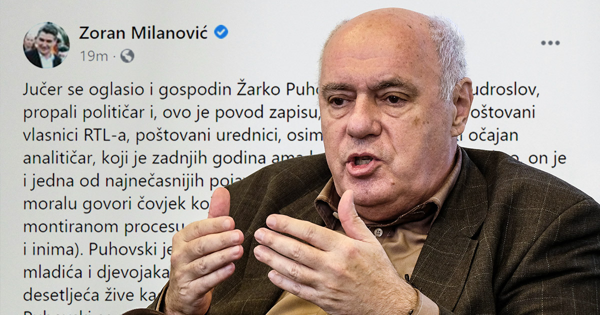 Puhovski o Milanoviću: Njega je zahvatila panika