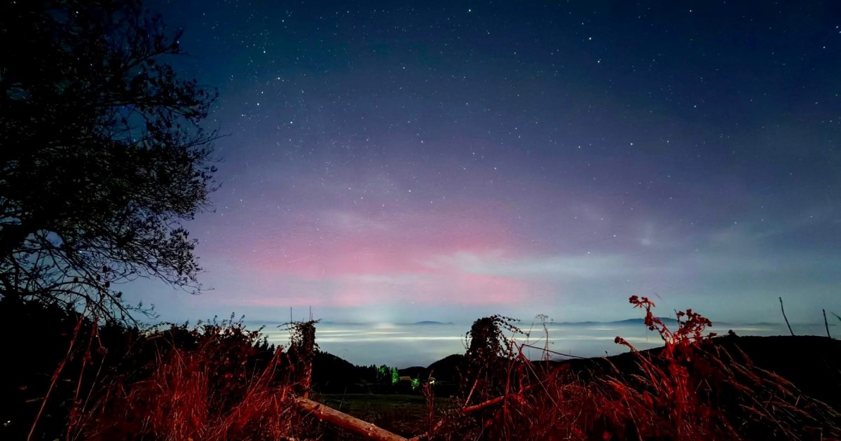 Polarna svjetlost stvorila nevjerojatne prizore na nebu iznad maglovitog Zagreba