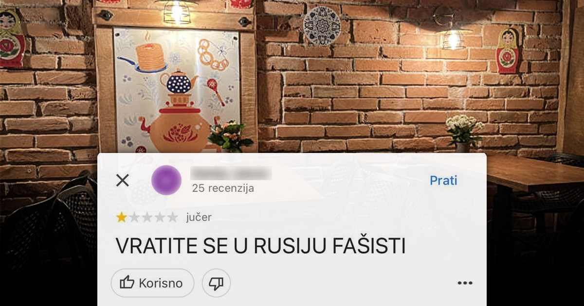 Zagrebački Rusko Bistro napali zbog ruske invazije na Ukrajinu, oni im odgovorili