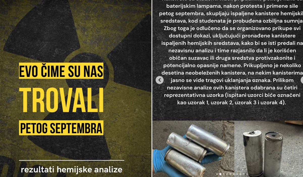 Teške optužbe iz Novog Sada: Policija koristila zabranjeni bojni otrov?