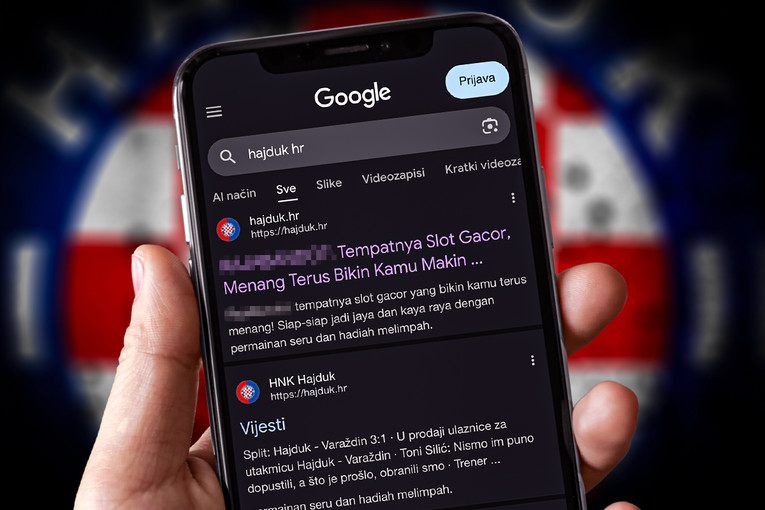 Što se događa s Hajdukovom web-stranicom? Pojavljuje se poziv na kockanje
