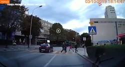 VIDEO Divljak u Splitu dvaput projurio preko zebre, na metar od pješaka