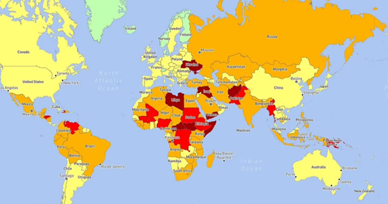 Ovo su najopasnije zemlje za posjetiti u 2024. godini